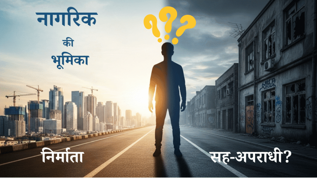 नागरिक की भूमिका: क्या हम देश के निर्माता हैं या सह-अपराधी?