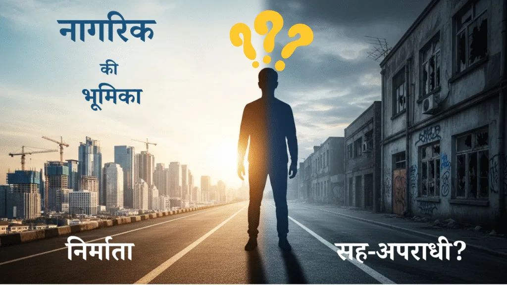 नागरिक की भूमिका: क्या हम देश के निर्माता हैं या सह-अपराधी?