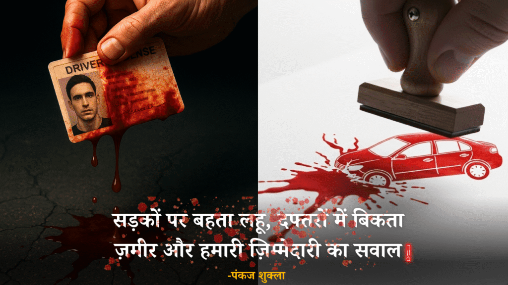 सड़कों पर बहता लहू, दफ्तरों में बिकता ज़मीर और हमारी ज़िम्मेदारी का सवाल